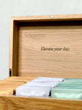 Wooden Collection Box — 60 Sachets, Refillable